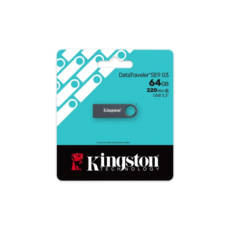 Kingston DataTraveler SE9 G3 - 64 GB - USB 3.2 - Dark nickel
