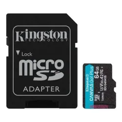 Memory micro sdxc 64gb uhs-i-w-adapter sdcg4-64gb kingston