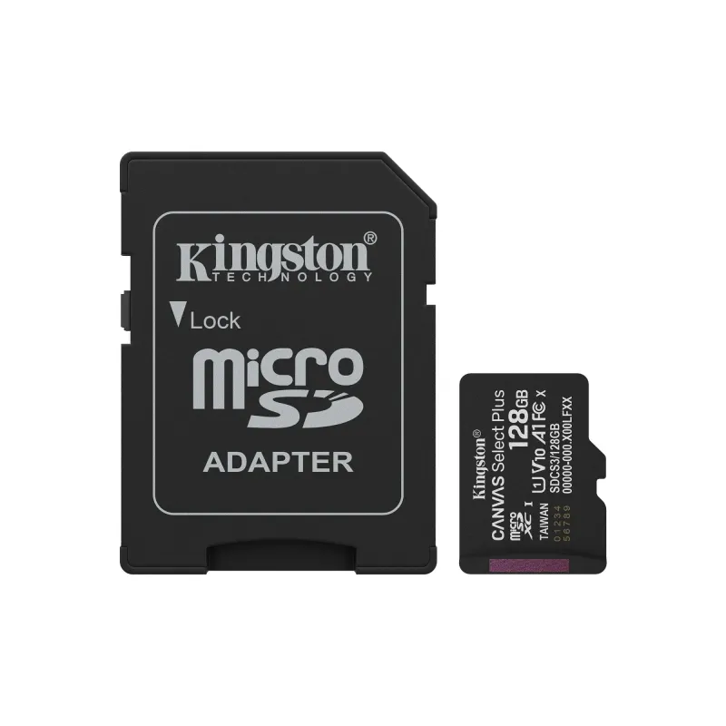 Memory micro sdxc 128gb uhs-i-w-adapter sdcs3-128gb kingston