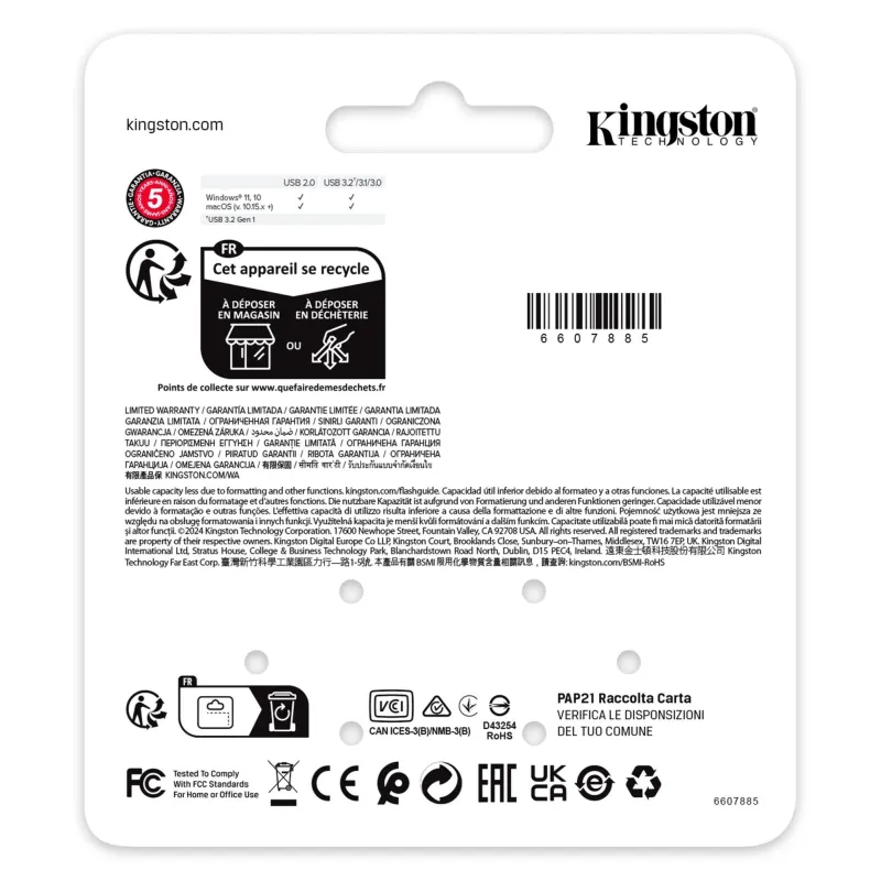 Memory drive flash usb3.2 256g-se9 g3 ke-u2x256-1ac kingston