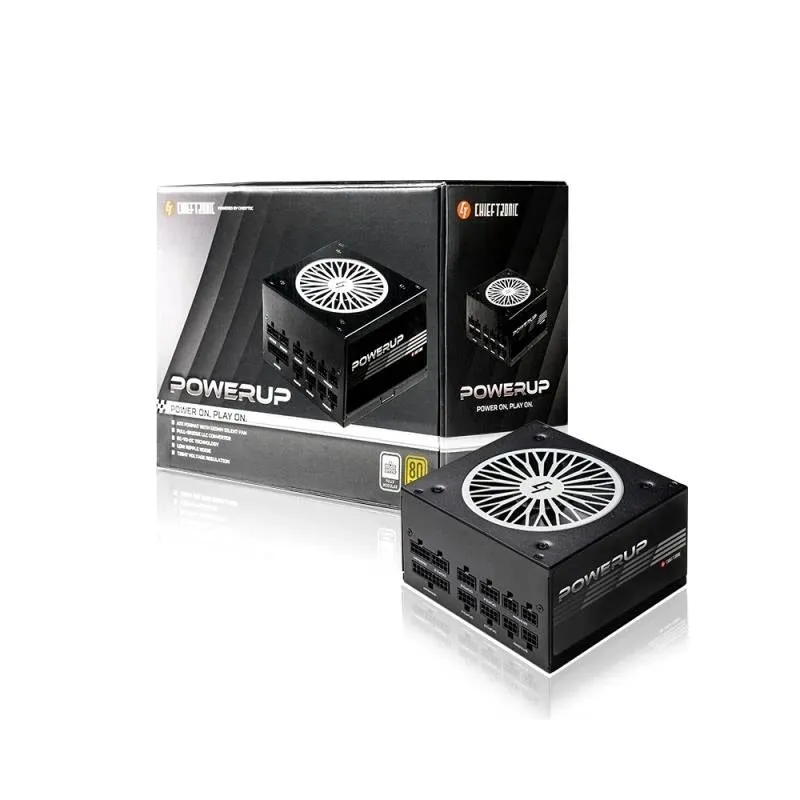 Power Supply-CHIEFTEC-650 Watts-Efficiency 80 PLUS GOLD-PFC Active-GPX-650FC