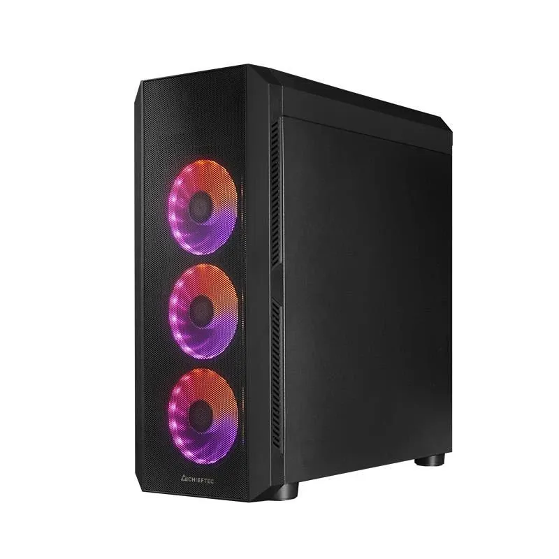 Case-CHIEFTEC-SCORPION 4-MiniTower-Case product features Transparent panel-Not included-ATX-MicroATX-MiniITX-Colour