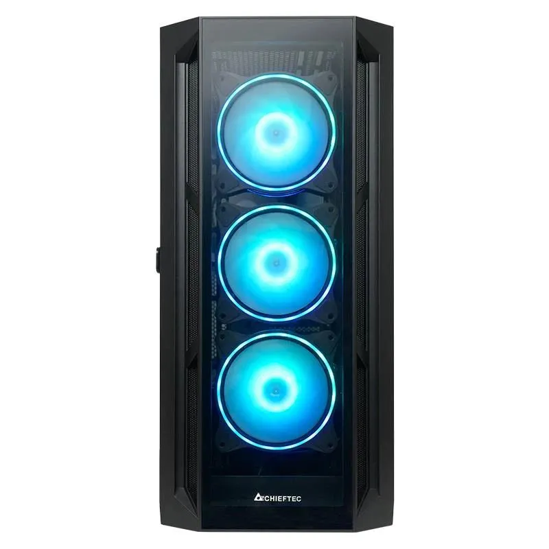 Case-CHIEFTEC-APEX ARGB-MidiTower-Not included-ATX-MicroATX-MiniITX-Colour Black-GA-01B-TG-OP
