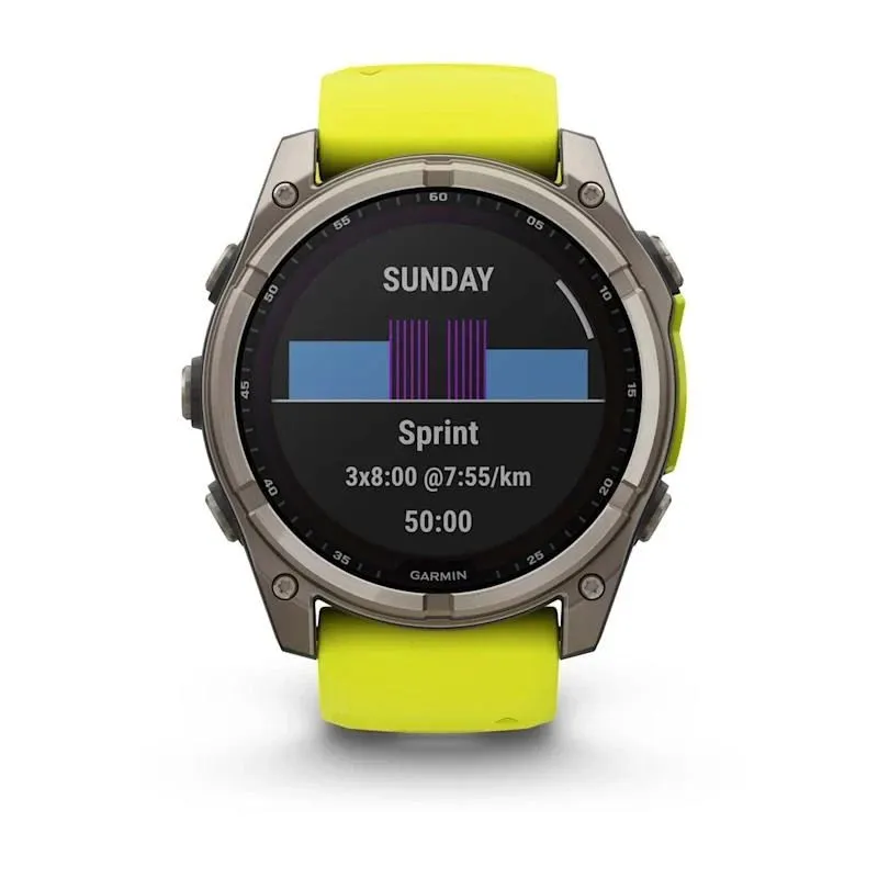 Smartwatch fenix 8 sapp. solar-yellow 010-02907-21 garmin