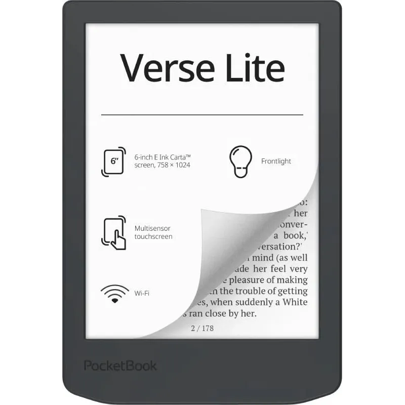 E-Reader-POCKETBOOK-Verse Lite 619 6'-6-1024x758-1xUSB-C-Wireless LAN-Grey-PB619-T-WW