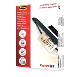 Laminator pouch glossy-a6 125 100pcs 5307201 fellowes