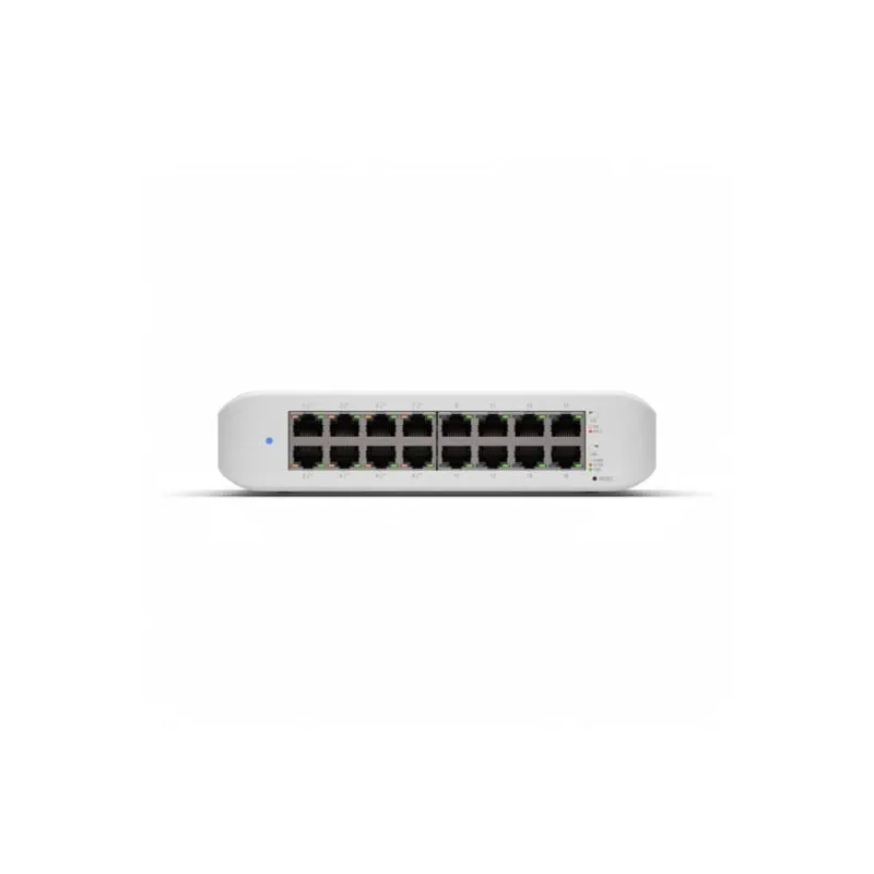 Switch-UBIQUITI-USW-LITE-16-POE-Type L2-16x10Base-T - 100Base-TX - 1000Base-T-PoE+ ports 8-45 Watts-USW-LITE-16-POE