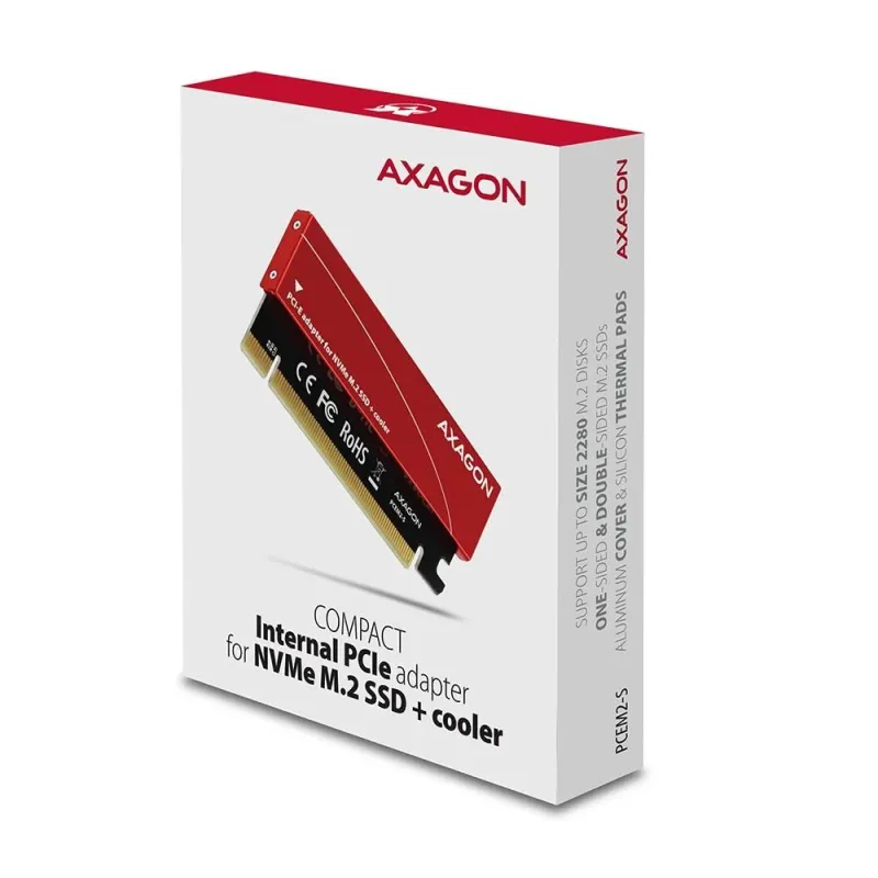 Ssd acc adapter m.2-nvme-pcem2-s axagon