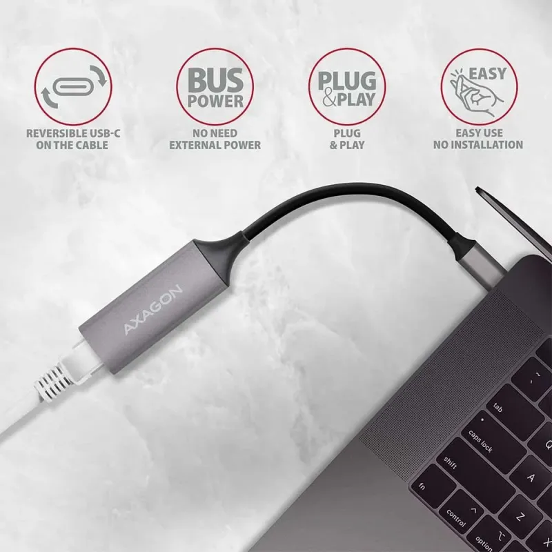 Net adapter usb-c 1gb-ade-trc axagon