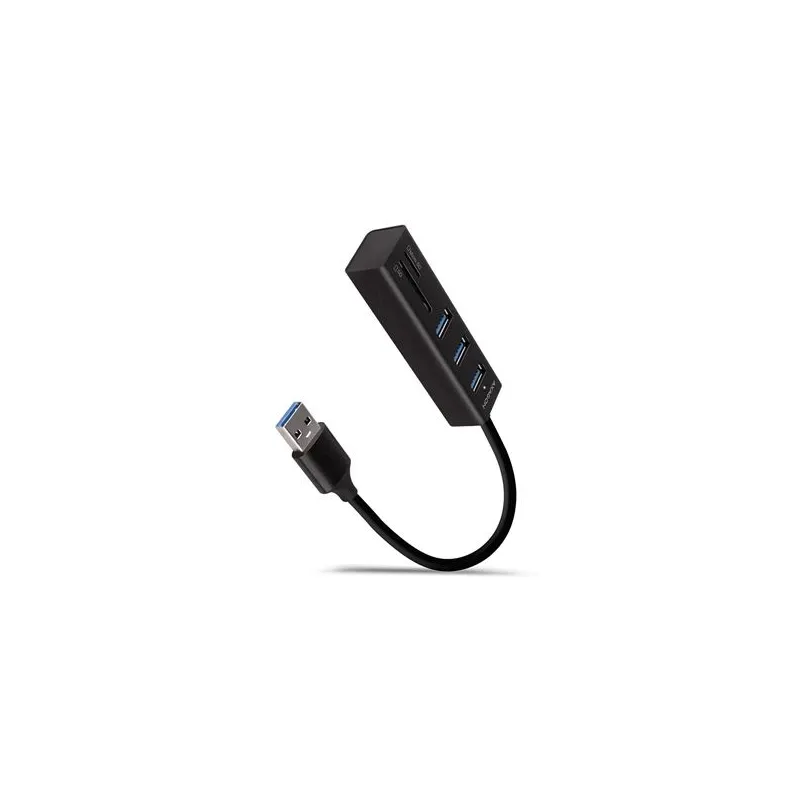 I-o hub usb3.2 3p sd-microsd-0.2m hma-cr3a axagon