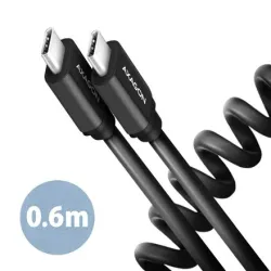 AXAGON Twister Cable, 0.6 m - BUCM-CM10TB - USB Type C to USB Type C