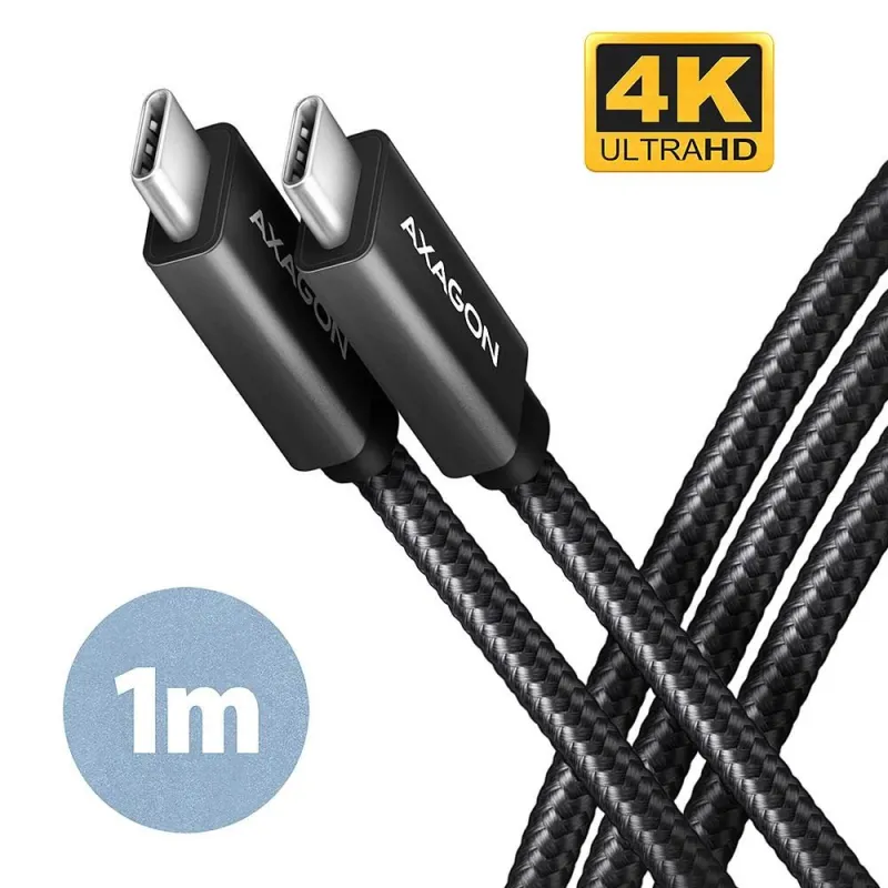 Cable usb-c to usb-c 1m 100w-black bucm32-cm10ab axagon