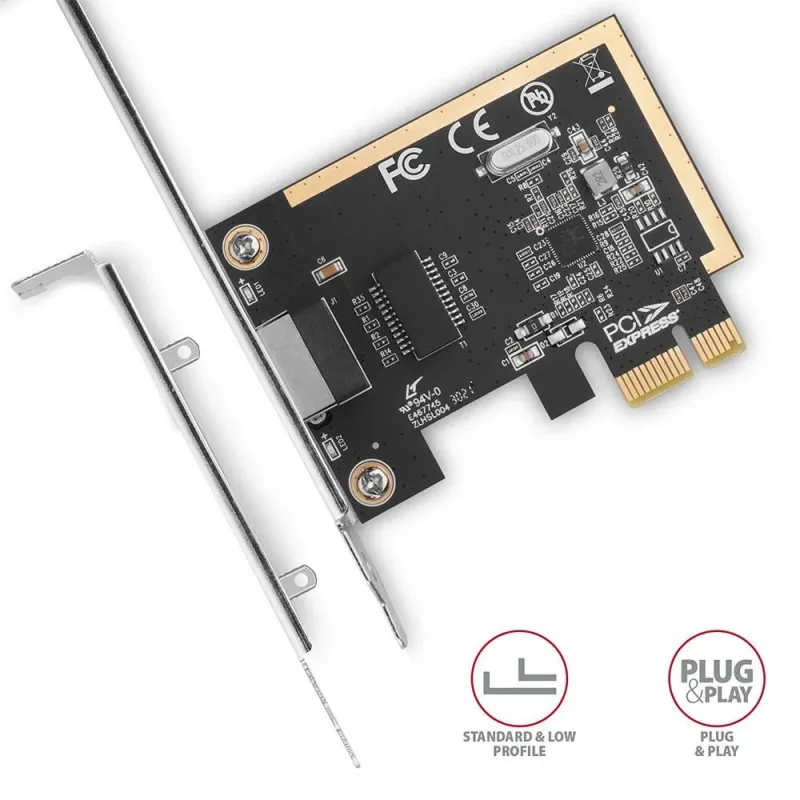 Net card pcie 1gbe 1port-sp&lp pcee-grf axagon