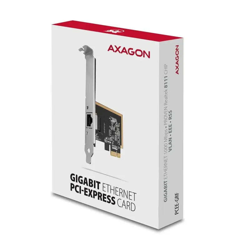 Net card pcie 1gbe 1port-sp&lp pcee-grf axagon