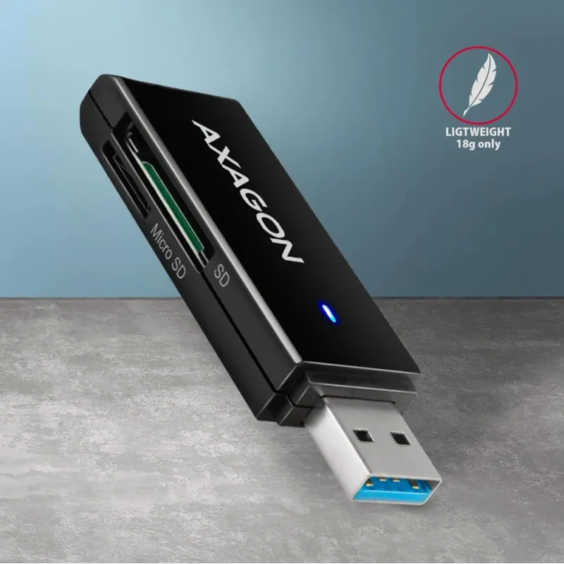Memory reader usb3.2-sd-microsd cre-s2n axagon