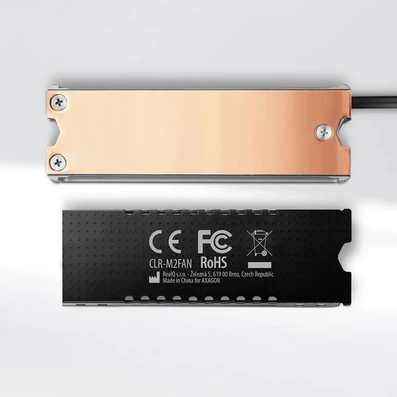 Ssd acc cooler m.2 copper fan-clr-m2fan axagon