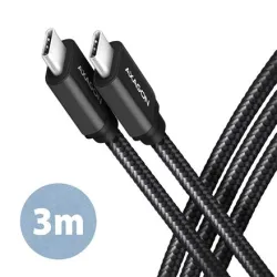 AXAGON Data and charging USB 3.2 Gen1 cable, 3 m - BUCM3-CM30AB - USB Type C - USB Type C
