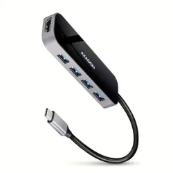 AXAGON SuperSpeed USB-C Combo 6in1 Hub - HMC-6H4A