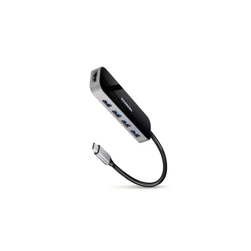 I-o hub usb-c 6in1-0.2m hmc-6h4a axagon