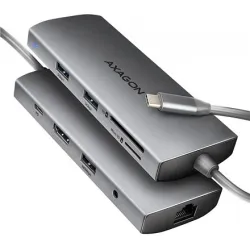 I-o hub usb-c 9in1 5gbps-0.2m hmc-8hlsa axagon