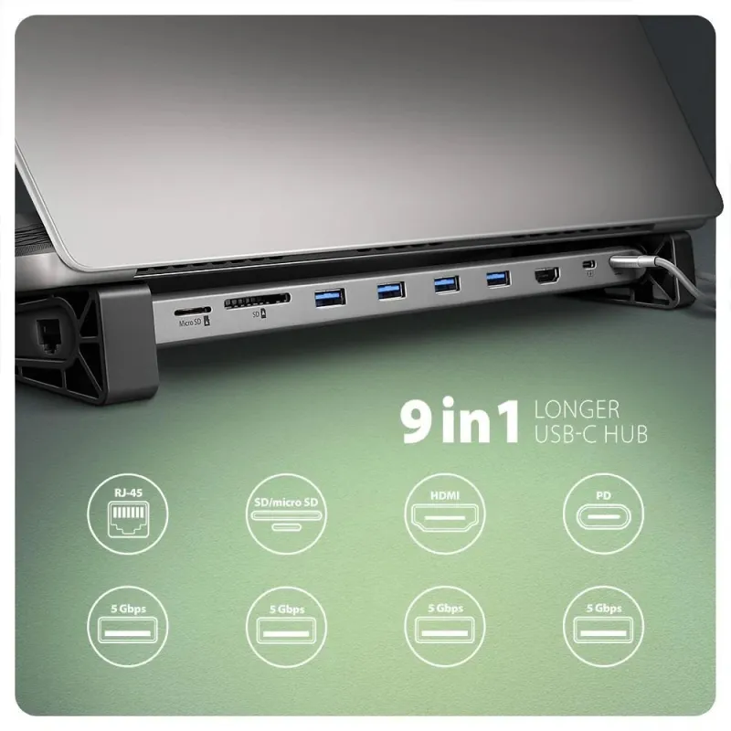 Nb acc docking station-9in1 hmc-10hls axagon