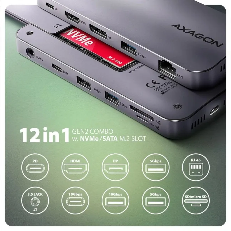 Nb acc docking station-12in1 hmc-12gm2 axagon