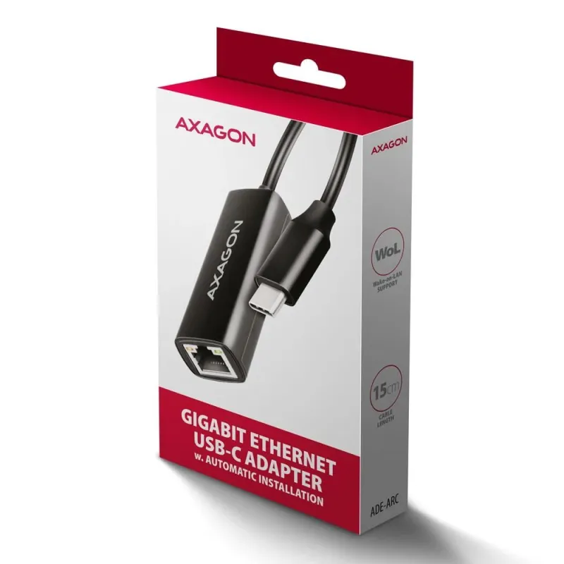 Net adapter usb-c 1gb-ade-arc axagon