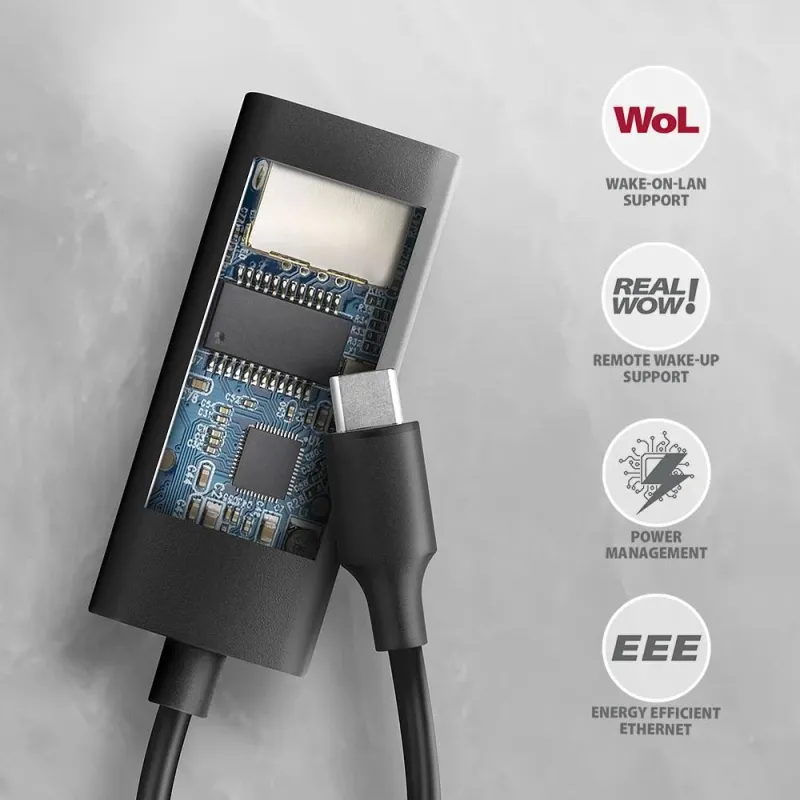 Net adapter usb-c 1gb-ade-arc axagon