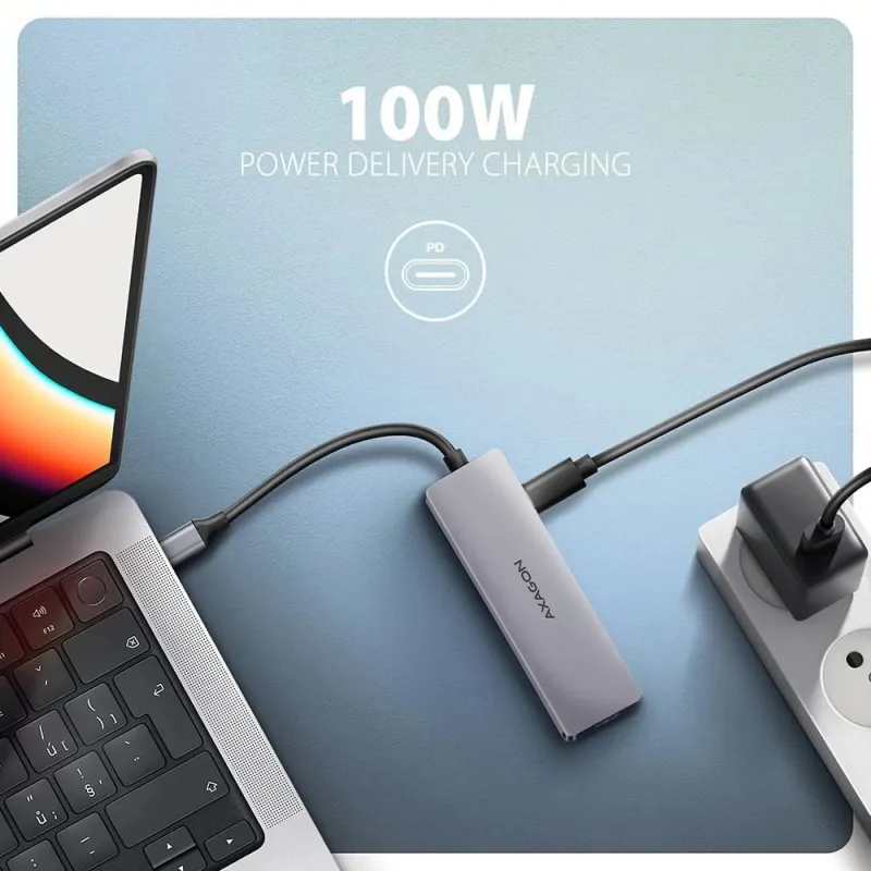 I-o hub usb-c 5in1-0.15m hmc-5h60 axagon