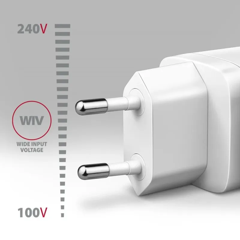 Mobile charger wall usb-c 30w-1port white acu-pd30w axagon