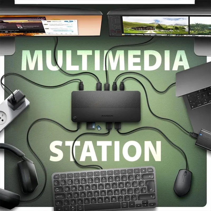Nb acc docking station-12in1 hmc-u4 axagon
