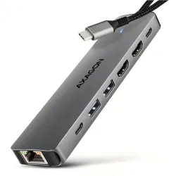 I-o hub usb-c 7in1 dual 4k-0.15m hmc-7hx2 axagon