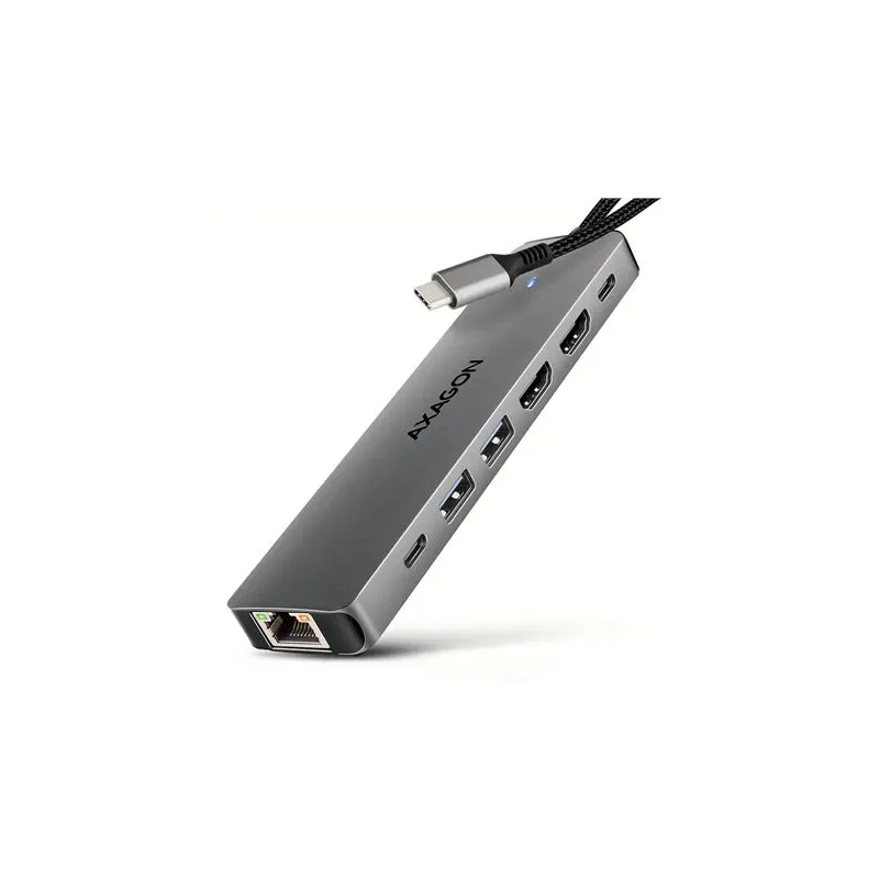 I-o hub usb-c 7in1 dual 4k-0.15m hmc-7hx2 axagon