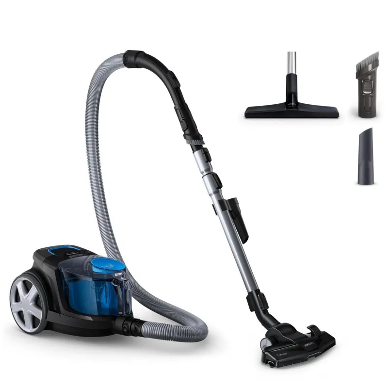 Vacuum Cleaner-PHILIPS-PowerPro Compact FC9331-09-Canister-Bagless-900 Watts-Capacity 1.5 l-Noise 76 dB-Black-Weight 4.5