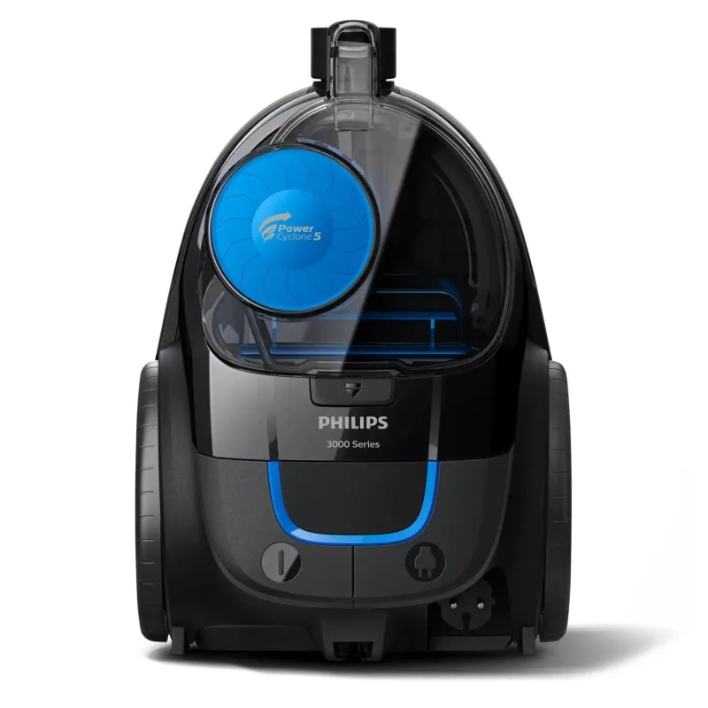Vacuum Cleaner-PHILIPS-PowerPro Compact FC9331-09-Canister-Bagless-900 Watts-Capacity 1.5 l-Noise 76 dB-Black-Weight 4.5