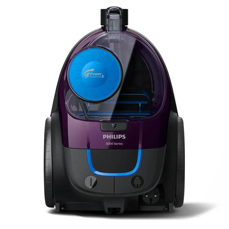 Vacuum Cleaner-PHILIPS-Canister-Bagless-750 Watts-Capacity 1.5 l-Noise 76 dB-Purple-Weight 4.5 kg-FC9333-09