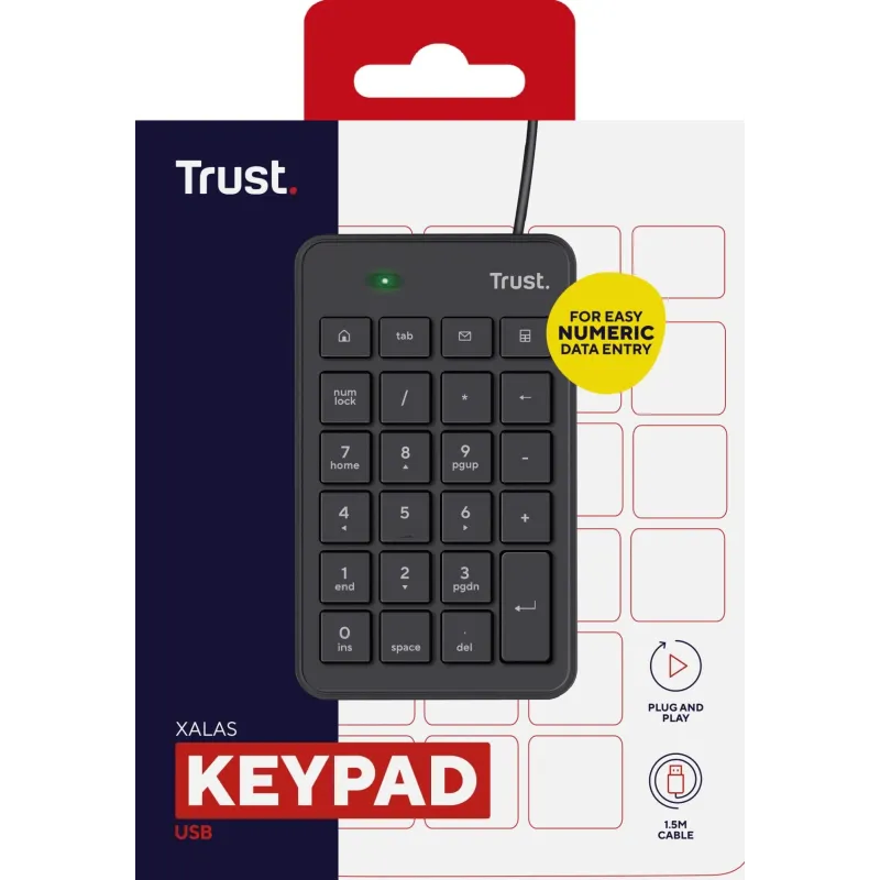 Keyboard numeric xalas-22221 trust