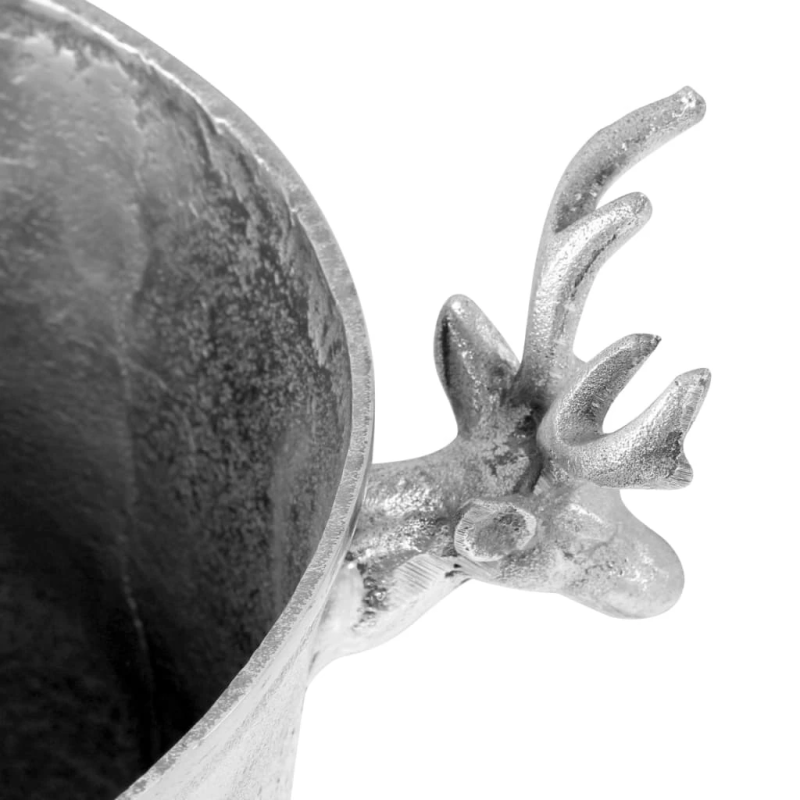 vidaXL šampanieša dzesētājs, alumīnijs, 39x29x71 cm, sudraba krāsa