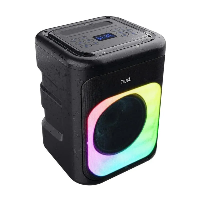 Portable Speaker-TRUST-25280-Black-Portable-Waterproof-Wireless-1xUSB-C-Bluetooth-25280