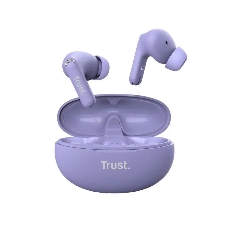 Headset earbuds yavi bt enc-purple 25297 trust