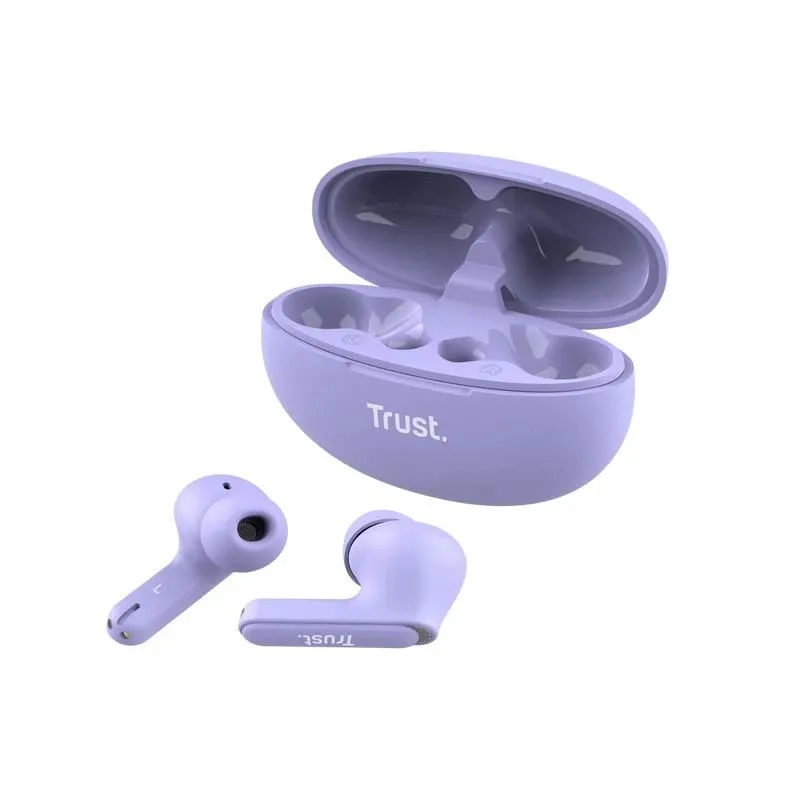 Headset earbuds yavi bt enc-purple 25297 trust