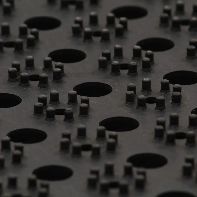 vidaXL durvju paklājs, 100x150 cm, 16 mm, gumija