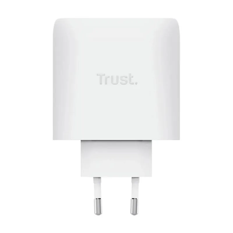 Mobile charger wall maxo 65w-4-port gan white 26068 trust