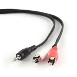 Cable audio 3.5mm to 2rca 2.5m-cca-458-2.5m gembird
