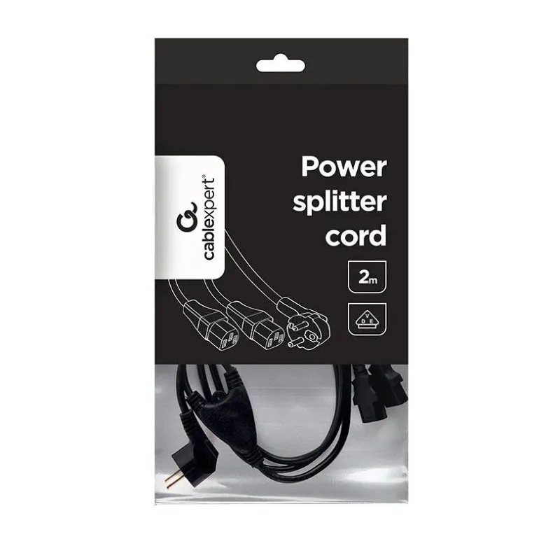 Cable power splitter vde 2m-pc-186-ml6 gembird