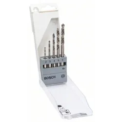 Medienos grąžtų komplektas Bosch, 2-6 mm, 5 vnt