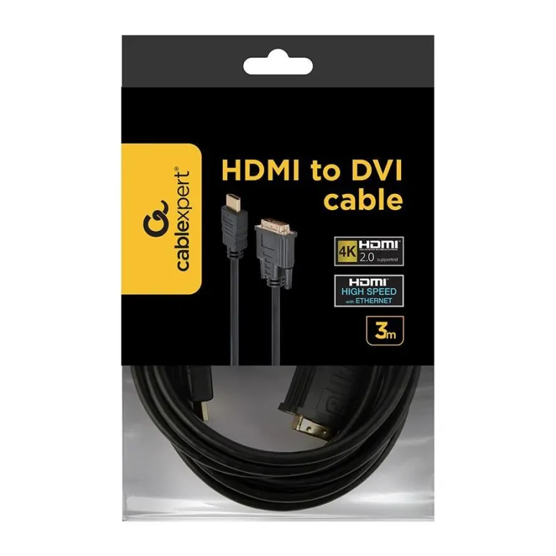 Cable hdmi to dvi 3m-bulk cc-hdmi-dvi-10 gembird
