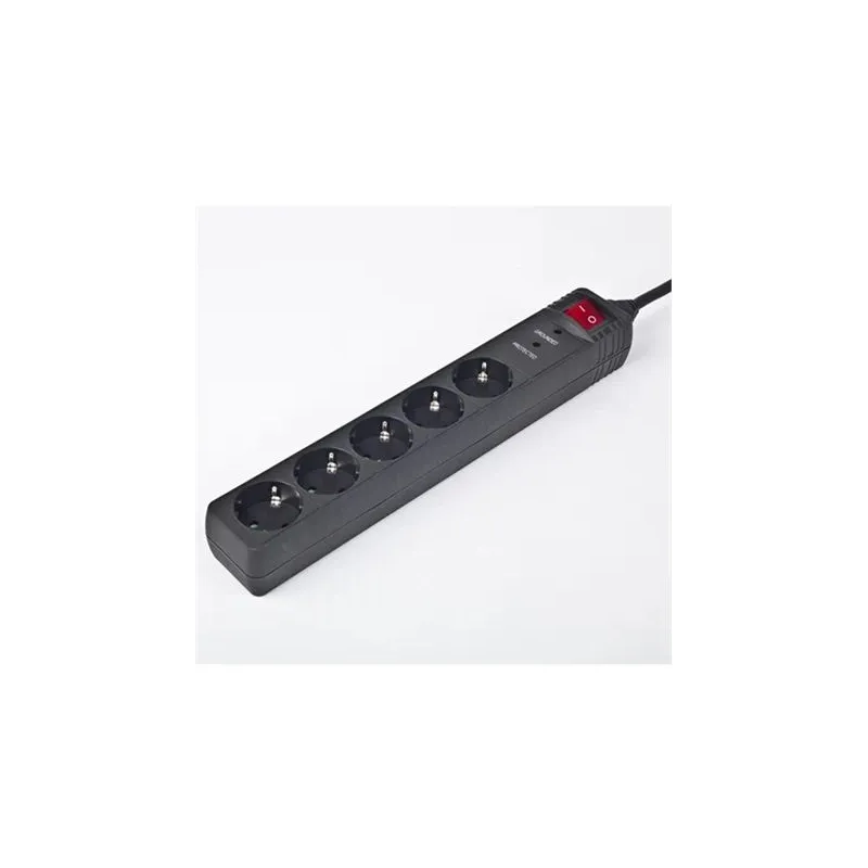 Surge Protector SPG5-C-10- 3 m- 5 Sockets- Black