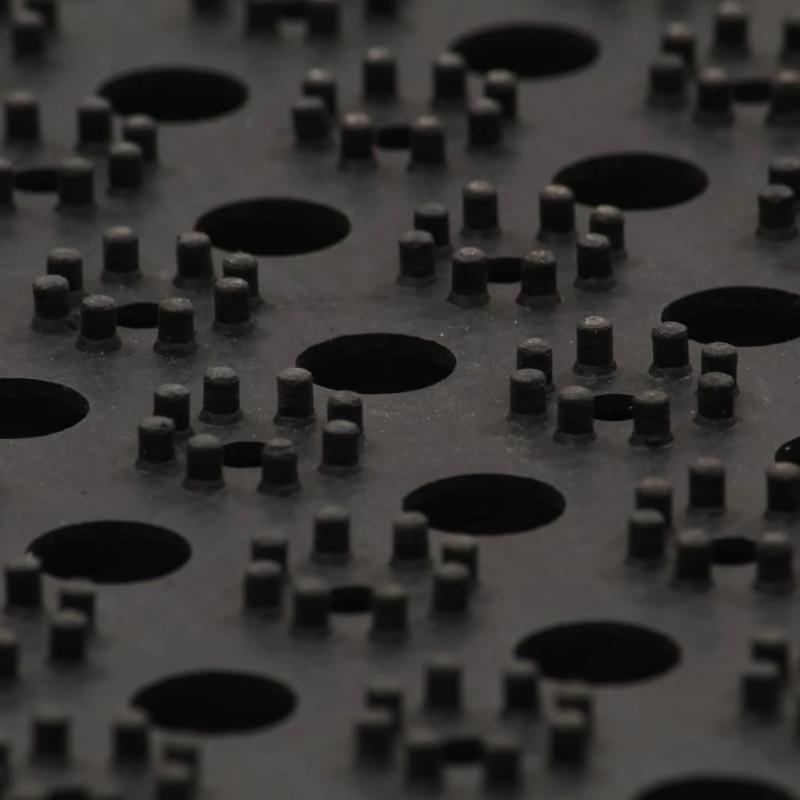 vidaXL durvju paklāji, 5 gab., 22 mm, 40x60 cm, gumija