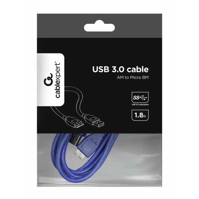 Cable usb3 am-micro bm 1.8m-ccp-musb3-ambm-6 gembird